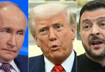 Kremlin considera improbable reunión entre Putin, Trump y Zelenski pronto
